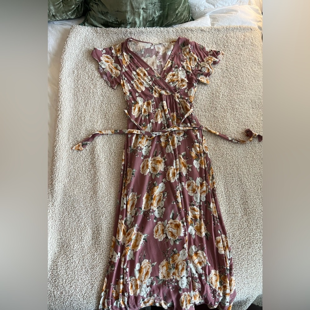 Morning Lavender Floral Dress